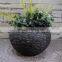 Different Style Home Garden Handmade Black Stone Molds Garden Resin Flower Pot