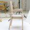White leather cheap waiting room chair with comfotable back