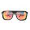 Black Ebony Frame Wood Sunglasses oem laser engraving logo wooden frame glasses