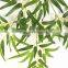 SJ070909 Silk print decorative bamboo tree leaves for garden arrangement