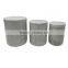 Homeware carrara white marble food storage container set