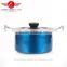 manufacturay Wholesale best quality pcs colorful no stick stainless steel cookware set/cook pot