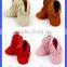 Afforable Girls Soft Soled Suede Leather Shoes Four Colors Baby Tassel Moccasins