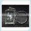 Familiar in ODM factory Fancy lighted custom 3d laser rose flower monkey crystal magnifying glass keychain