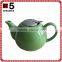 BTHJC-5 Ceramic green teapot with S/S lid and fliter