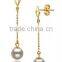 White 6-7mm AA Japanese Akoya Pearl jewelery set