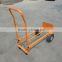 cheap wooden flat cart platform hand trolley industrial hand truck