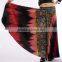 Wholesales high quality tribal printed belly dance divided skirt