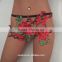 womens bra panty thong garter belt fashion panties embroidered sexy pant underwear harness cage belt panty T-string