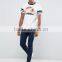 2016 Custom Short Sleeve Crew Neck White Printed Men's 100% Cotton 180gsm Soft Jersey Slim Fit Casual Blank Cool T-Shirt