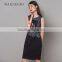 Maxnegio Fashion New Products Applique Black Sequin Dress