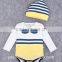 Wholesale New Born Baby Clothing Baby Toddler Clothing Organic Cotton Plai Baby Romper