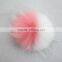 Myfur Customized Bi-color Dyed Raccoon Fur Bobble For Hat Accessory Pom Poms