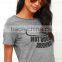 Short sleeve round neck graphic print wome t shirt,custom t shirt for women 2016