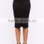 Elasticized Waist Bodycon Fit Pencil Skirt Ladies Office Skirt Wholesale