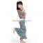 Wholesale 2015 New Bell-Bottom Trousers Cotton Remake Fall Girls Ruffle Sets