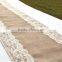 Lace and Burlap table runner,Laser cut felt table runner,Table Runner for wedding decoration