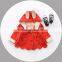 B40962A Little girls cute cat printing pocket coat