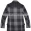 2016 latest fashion hot selling square check wool jacket men