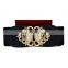 whlolesale newest trendy elastic woman extra wide belt with diamond for summer dress