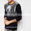 Super spandex custom logo gradient print long sleeve t-shirt for men
