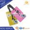 Custom handbag travel luggage tag with loop strap