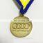 Sport Medal with special pattern in shiny silver plating,die cast process and sparkle texture