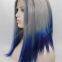 Tangle free Synthetic Hair Wigs Long Lasting Mixed Color