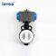 INVCO Wafer type pneumatic butterfly valve,Wafer connection Fluorine butterfly valve