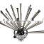 Dandelion waterfall fountain nozzle and rotating fountain nozzle