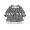 Children's clothing ins girls autumn 2020 children's lace plaid skirt children's dress
