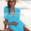 Beach Cover up robe Plage Pocket Swimsuit Cover up Sarong Beach Shirt Tops Bathing Suit