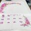Baby Monthly Milestone Blanket Large 60"x40" Floral Wreath & Headband