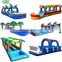 new design commercial custom outdoor inflatable slip n slide with pool