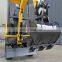 1.5 Ton Mini Hydraulic Crawler Excavator With Rake Ripper And Log grab For Sale