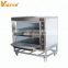 china 2 decks 4 trays electric glass door oven