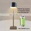 High Quality  Outdoor American Style Table Lamp LED Rechargeable Lamp Restaurant Decorative Table Lamp