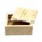 Vitalucks 10x10x3.8cm natural color small unfinished wooden boxes with sliding lid wholesale