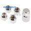 Ti6AL4V Grade 5 M12 45mm  lug nuts car rainbow colors wheel nuts