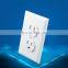 US Standard USB Wall Plug Adapter socket,115mm Dual USB Port Power Outlets Panel Universal Type B Plug Socket,AC 110-250V