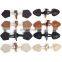 Unique design sew on coat pu genuine leather closure toggle button