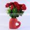 custom hochzeit love handle home goods decorative heart shaped mothers day valentines valve ceramic flower vase