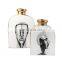 Interior Ceramic White Gold Home Luxury Decoration Matt Vase