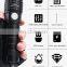 Outdoor Hiking &Camping Tools USB Charging Adjustable Zoom 5 Gear Waterproof Multi-function Flashlight With Strong Light
