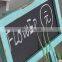 Standing shabby wooden chalkboard wooden blackboard with stand