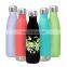 Double Wall Thermal Vacuum Flask Insulated Outdoor Sports Drink Cola Shaped 18/8 Stainless Steel Water Bottles with Custom Logo
