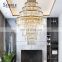 Modern Style Indoor Decoration Fixtures Home Villa Hotel Metal Luxury Crystal Pendant Light