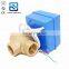 CWX-20P T-type L-type vertical type dn15 dn20 brass 3 way electric actuated ball valve