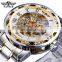 Low Moq Fashion Wrist Custom Business Wristwatch Mechanical Watches Stainless Steel Automatic Skeleton Diamond Watch