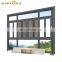 Two Panel Frame Double Glass Slide Window Designs Aluminium Sliding Windows